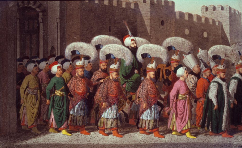 Detail of Sultan Mahmud II in Procession, Turkey. Greek School. 1809 by Anonymous Greek artist
