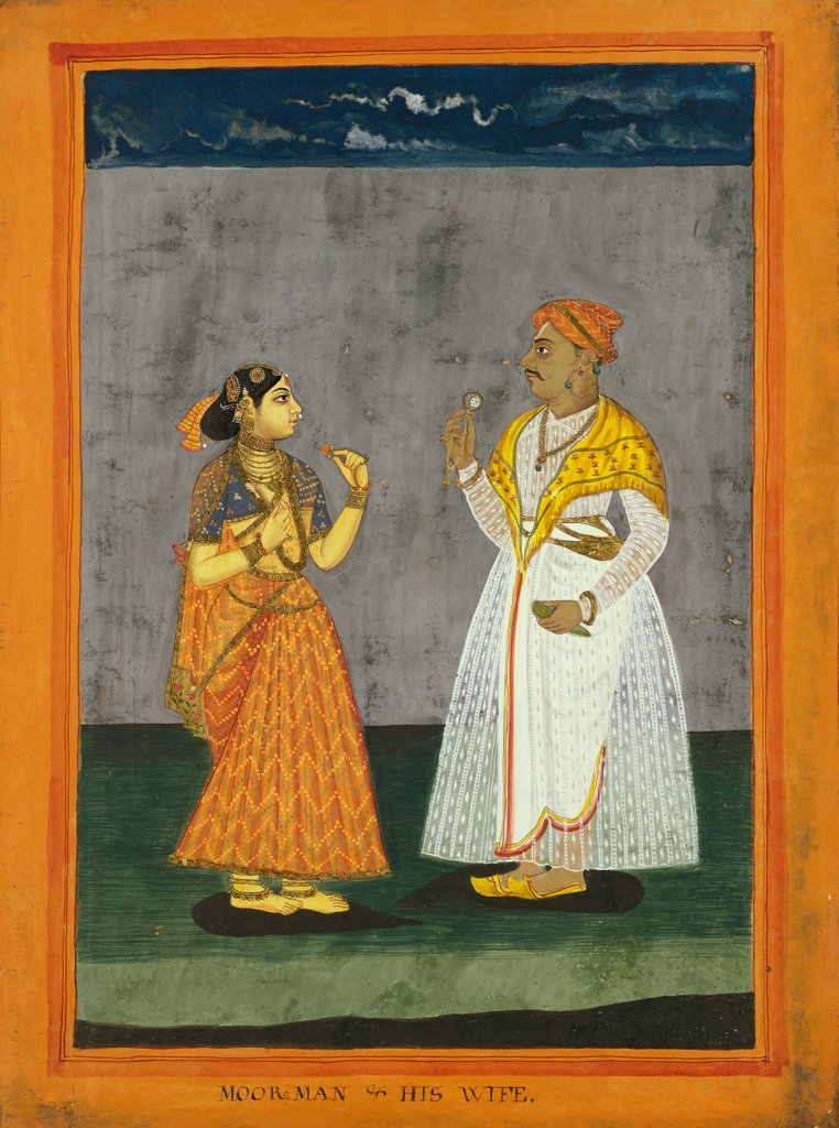 Detail of A Muslim Couple by Unknown