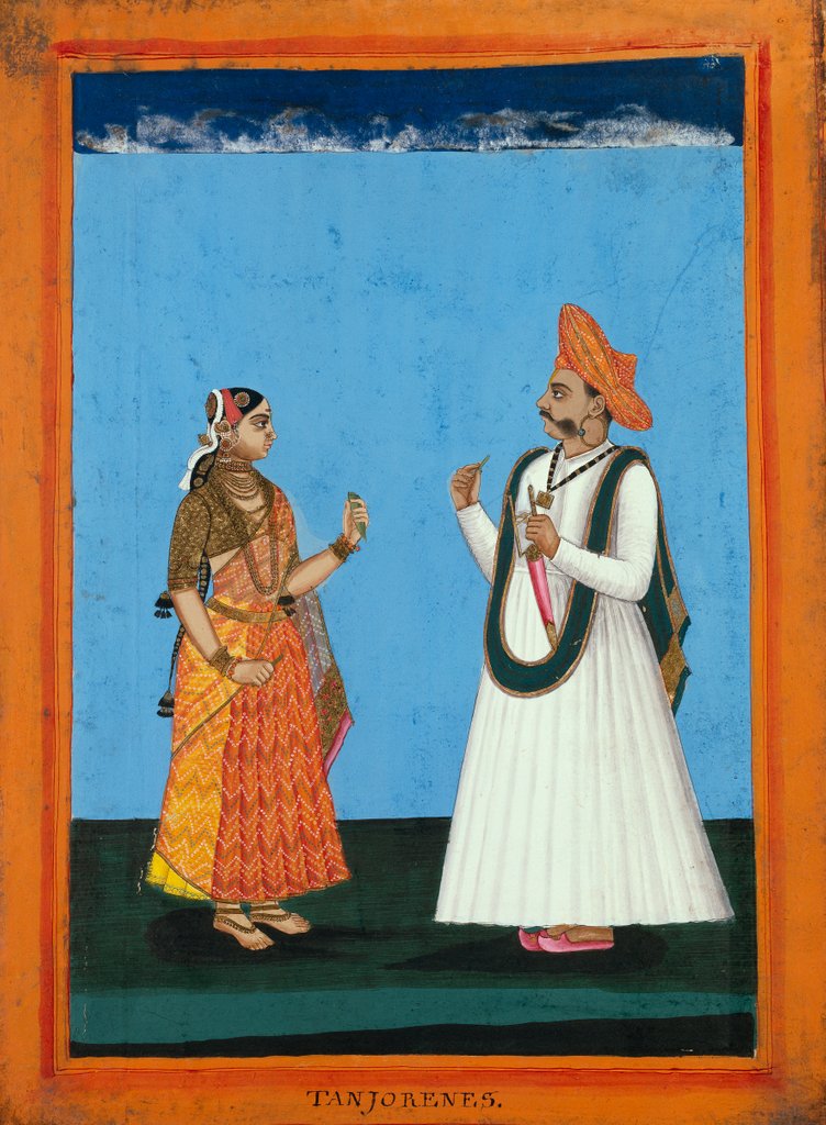 Detail of A Couple from Tanjore by Unknown