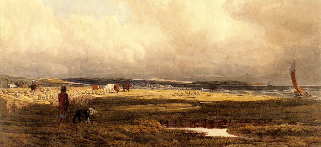 Detail of A Salt Marsh by William Turner