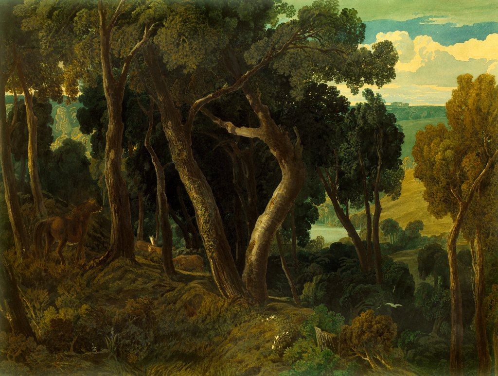 Detail of Wichwood Forest by William Turner
