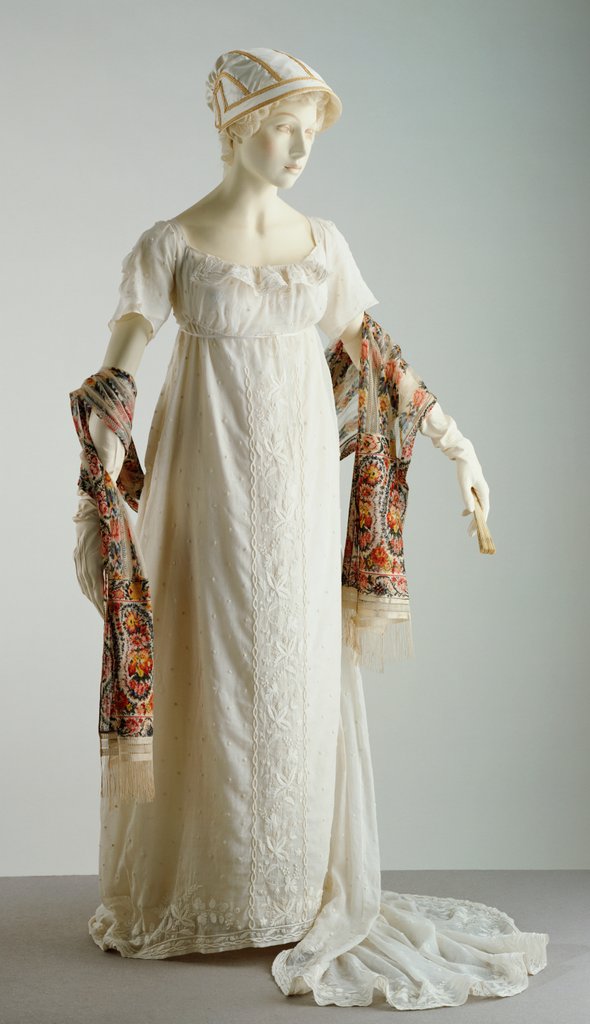 Detail of Evening Dress and shawl. France, early 19th century by Unknown