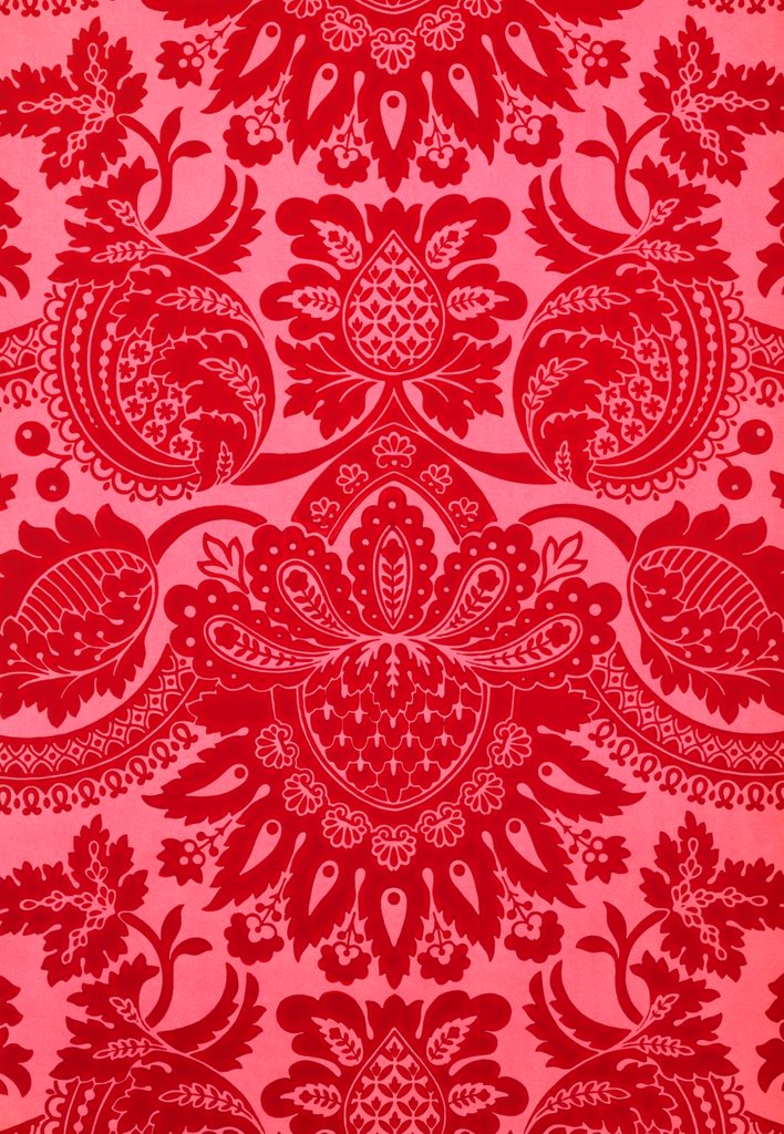 Detail of Flock wallpaper by Unknown