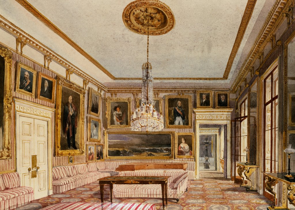 Detail of The Striped Drawing Room, Apsley House by Thomas Shotter Boys