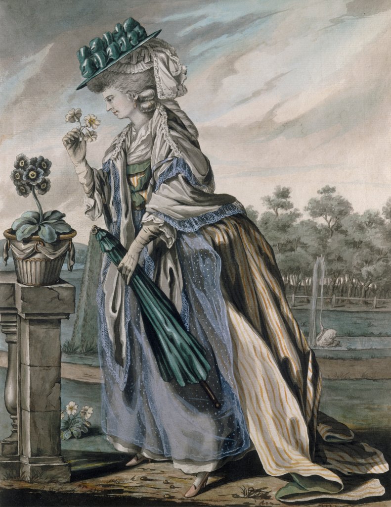 Detail of April by Robert Dighton