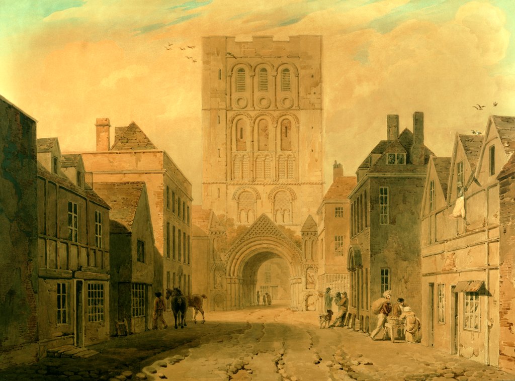 Detail of Bury St Edmunds by Joseph Clarendon Smith