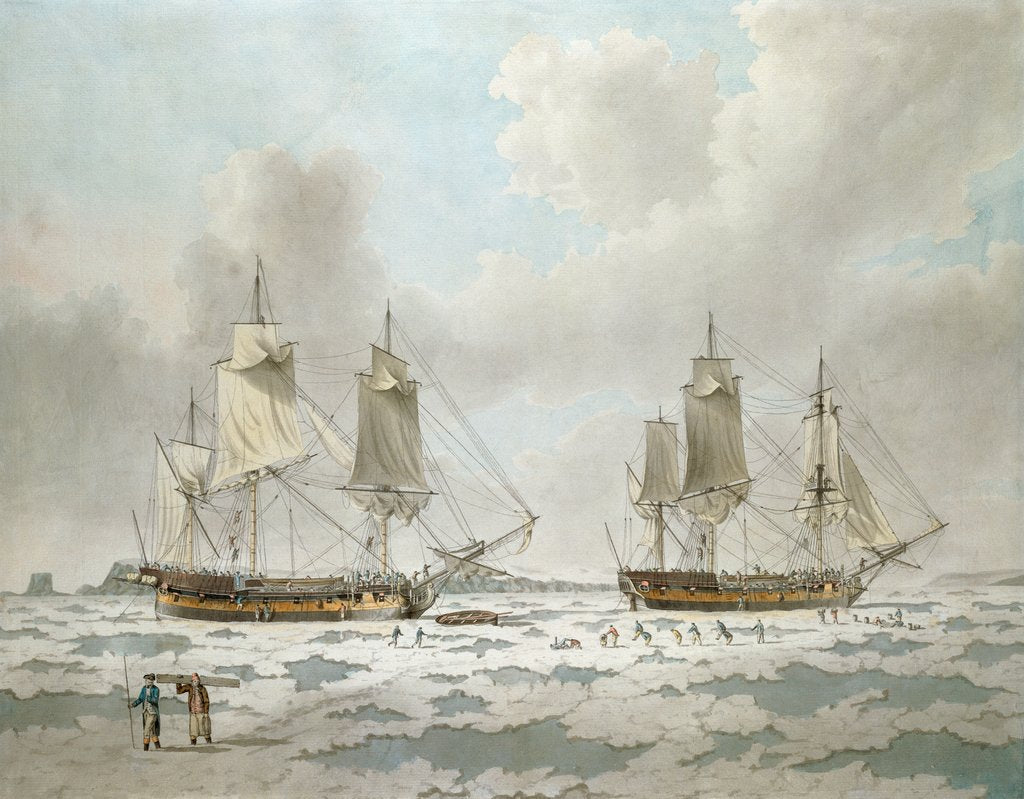 Detail of Commodore Phipps' expedition by John Cleverley The Younger