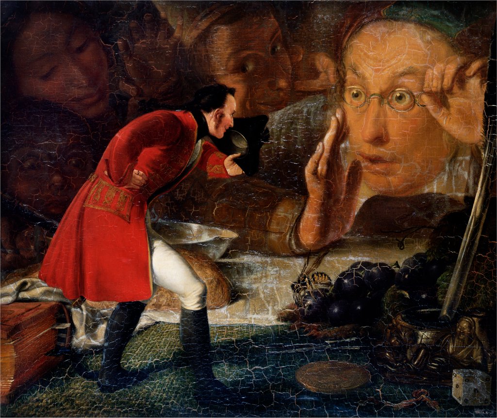 Detail of Gulliver Exhibited to the Brobdingnag Farmer by Richard Redgrave