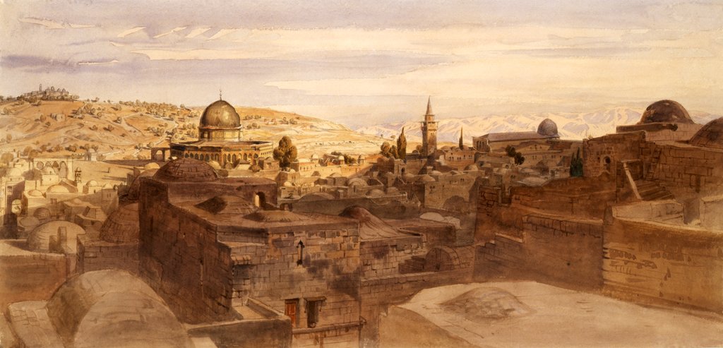 Detail of Jerusalem, Holy Land by Karl Werner