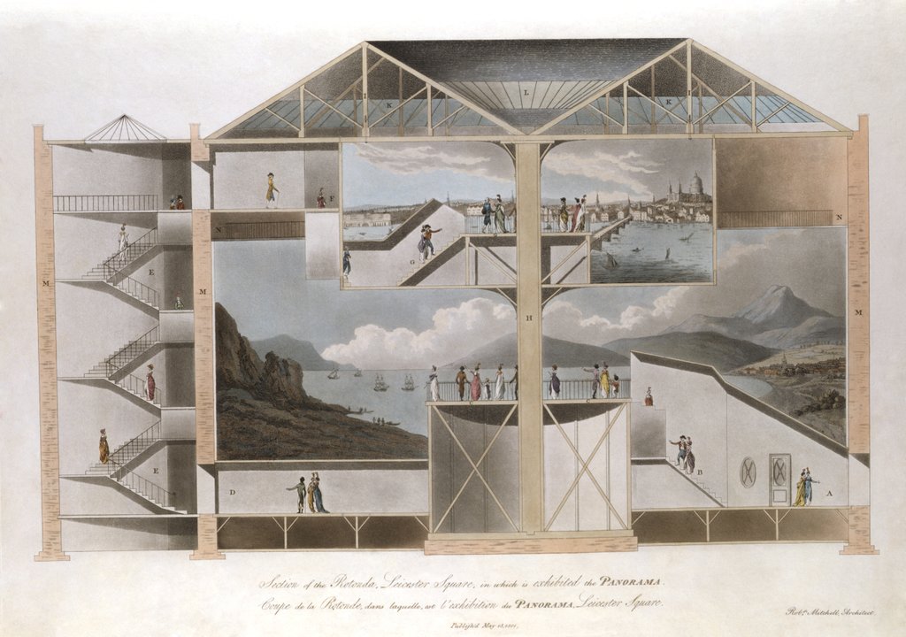 Detail of A Section of The Rotunda, Leicester Square by Anonymous