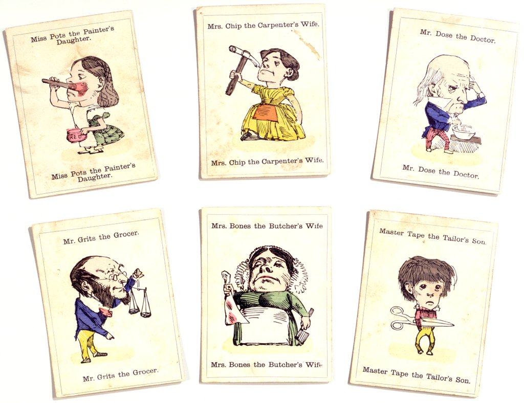 Detail of Happy Families, A New and Diverting Game for Juveniles by John Jaques & Son Ltd.