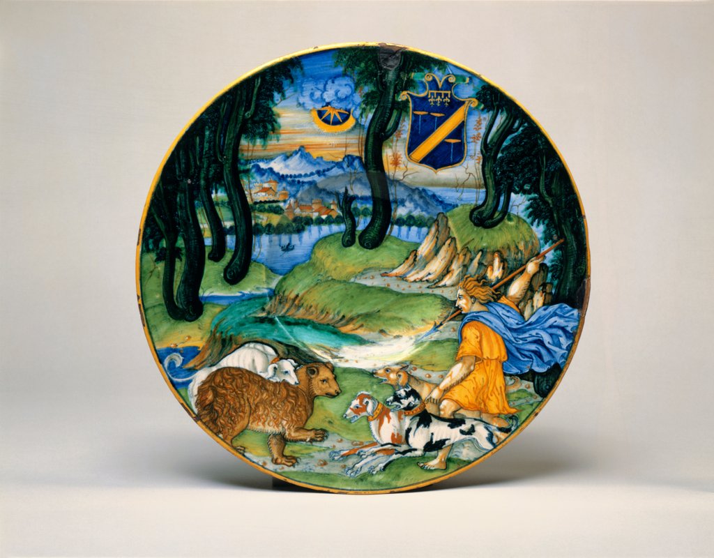 Detail of Plate by Nicola da Urbino