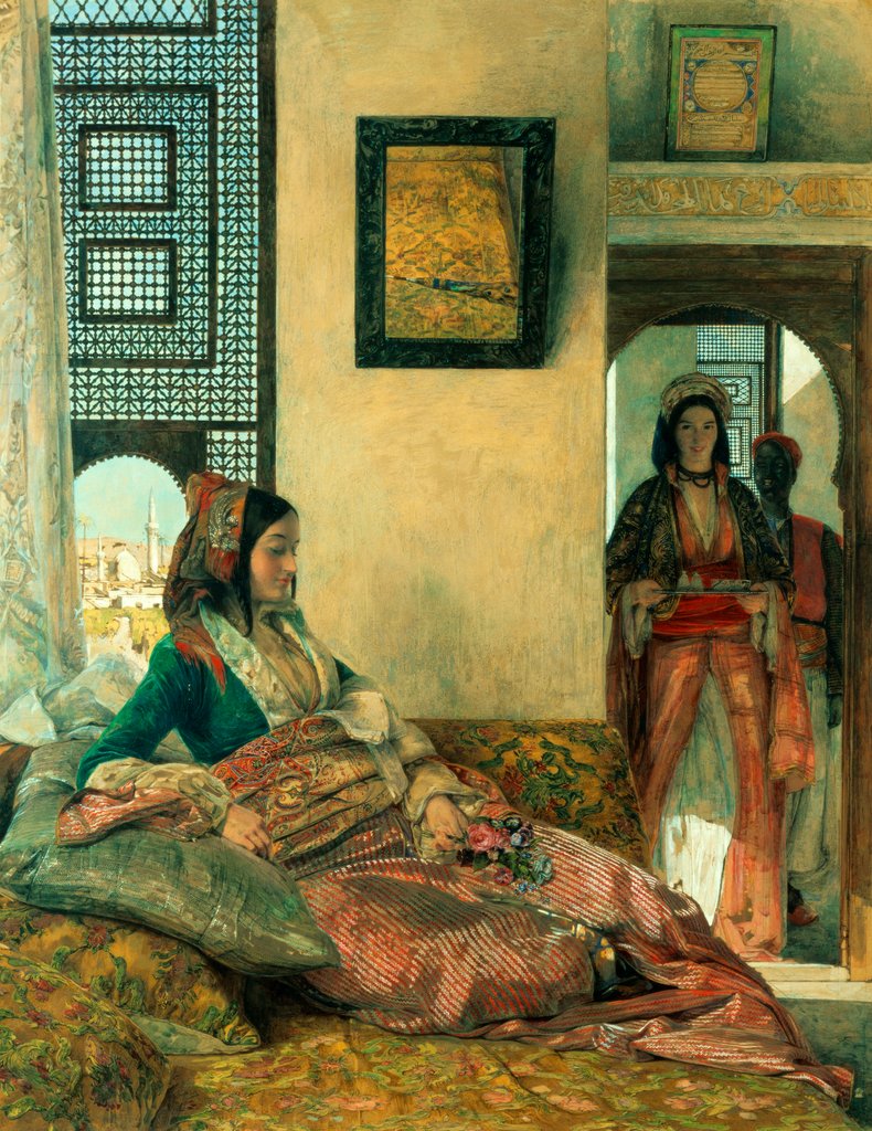 Detail of Life in the Harem in Cairo by John Frederick Lewis