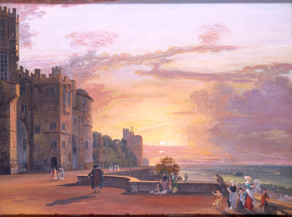 Detail of Windsor Castle by Paul Sandby