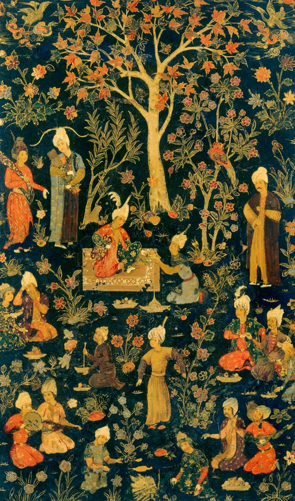 Detail of A princely picnic scene. Persian, 16th century by Anonymous