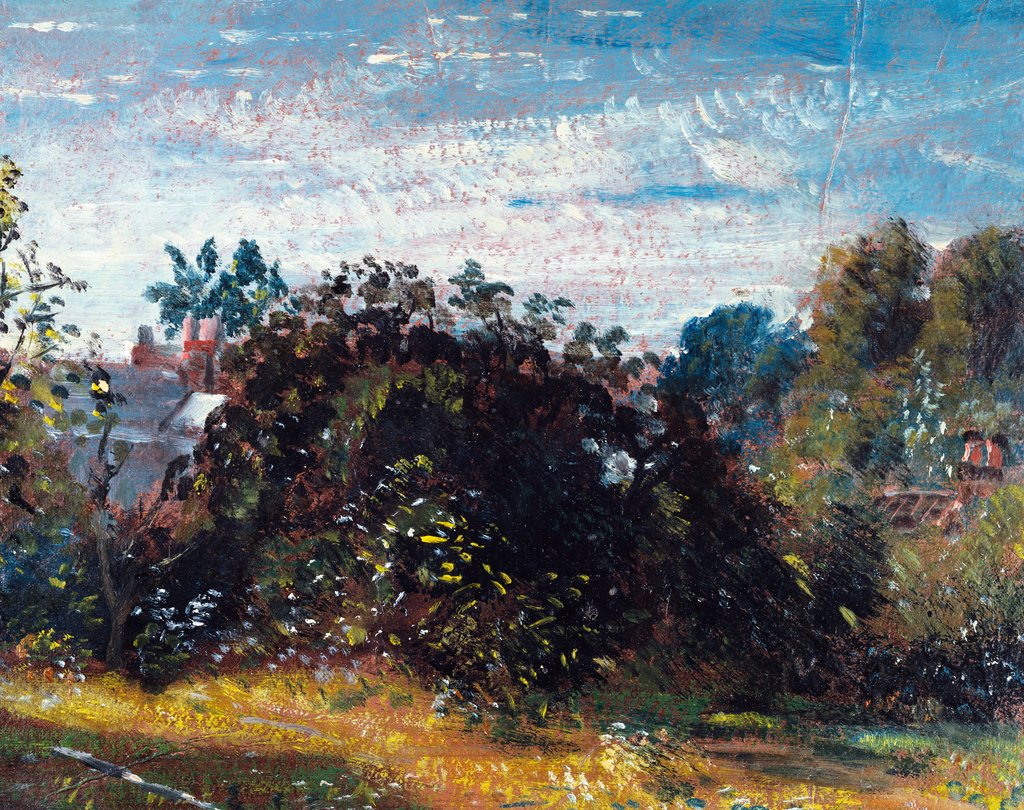 Detail of Study of Sky and Trees at Hampstead by John Constable