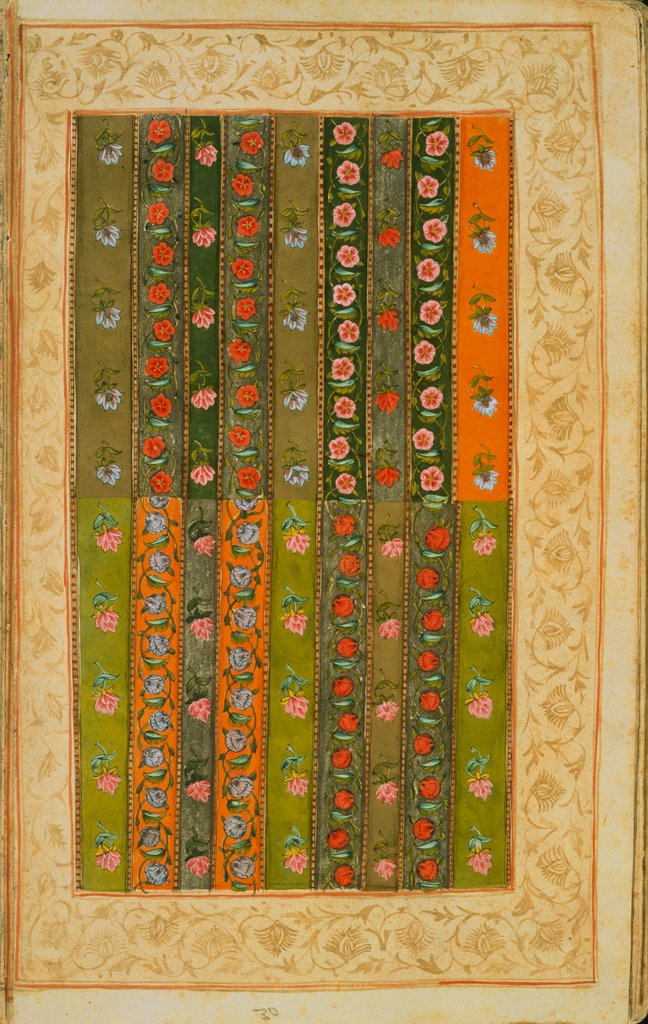 Detail of Folio 30 from a set of 95 from a Book of Floral Designs for Textiles. India, late 18th century by Anonymous