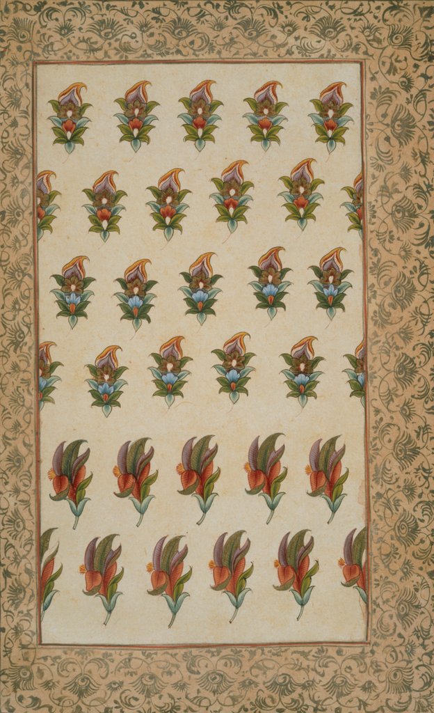Detail of Textile design by Unknown