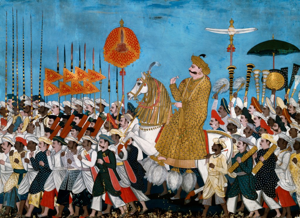 Detail of Raja Tuljaji of Tanjore by Unknown