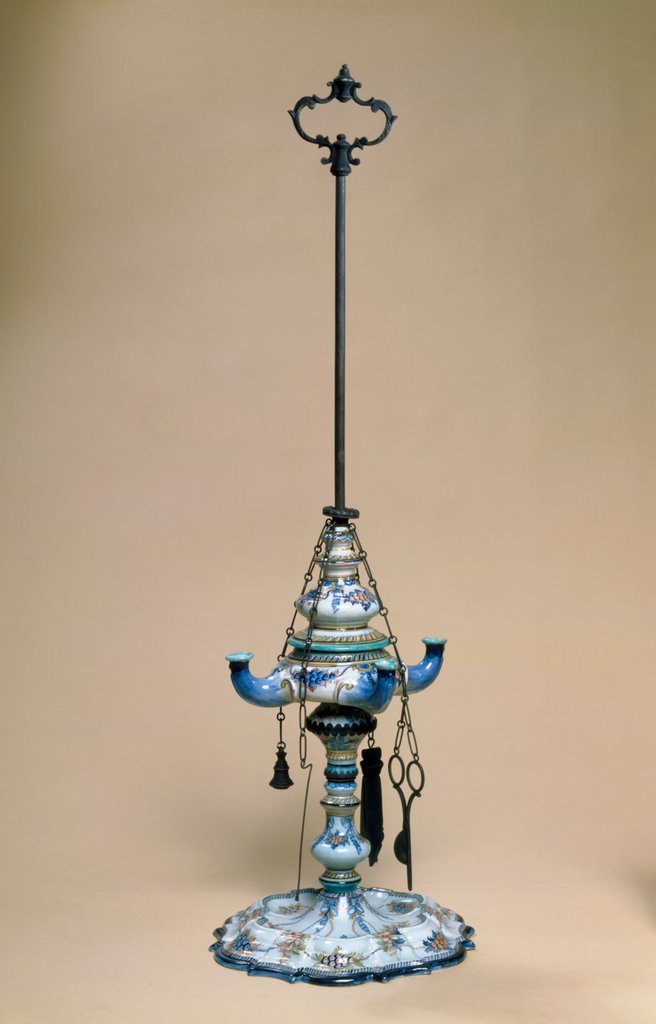 Detail of Triple-spouted Lamp by Unknown