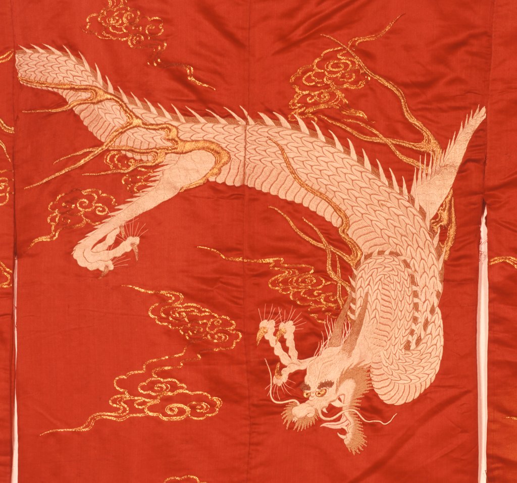 Detail of Kimono robe, detail by Unknown