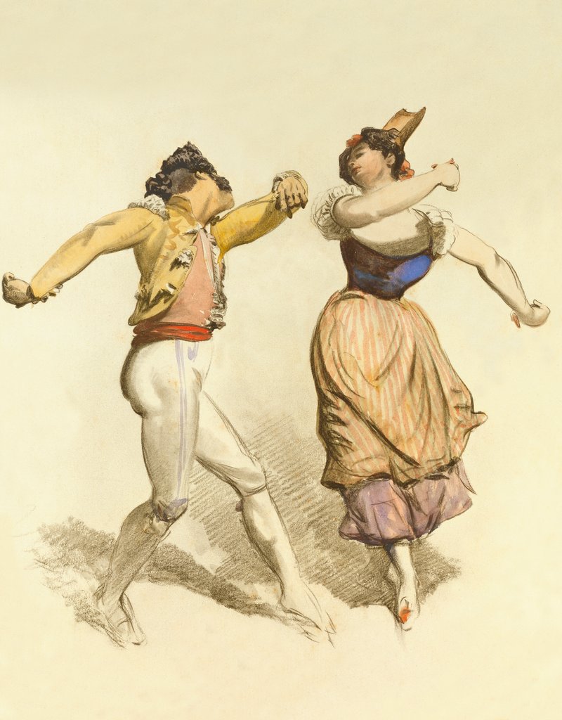 Detail of A Spanish Dance by Thomas Miles Richardson The Younger