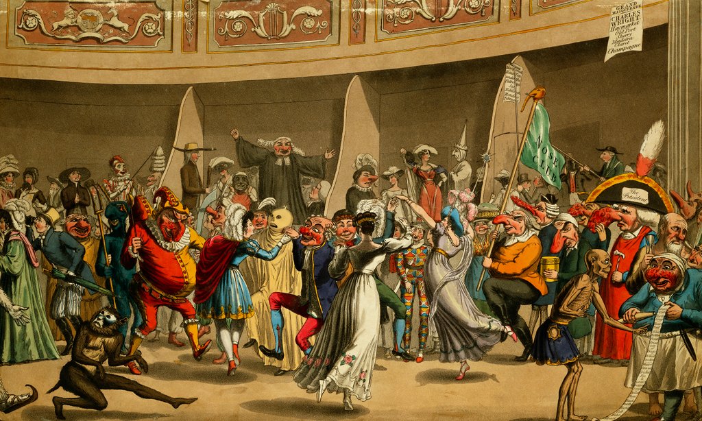 Detail of Grand Masquerade. England, 19th century by Anonymous
