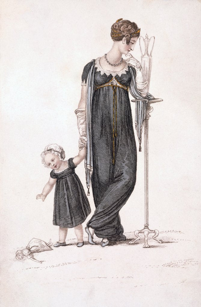 Detail of Mourning Dress. England, early 19th century by Unknown