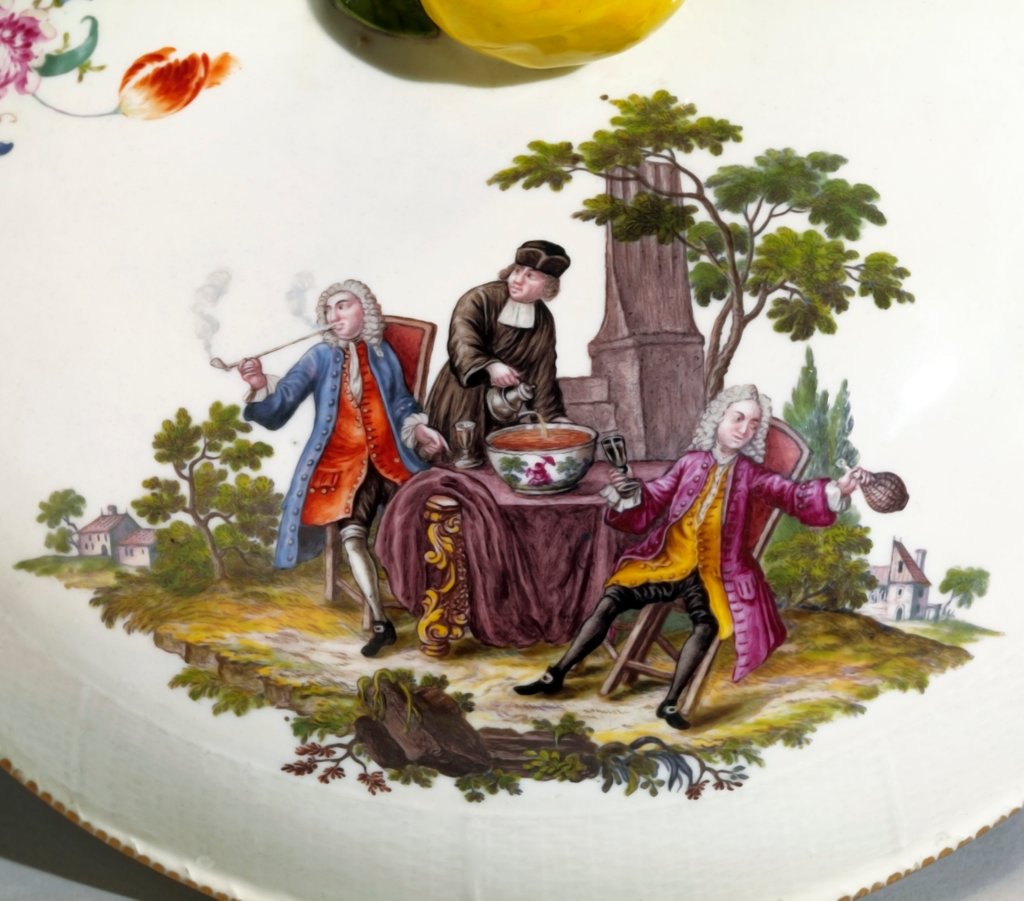 Detail of Punch Bowl and Lid detail by Anonymous
