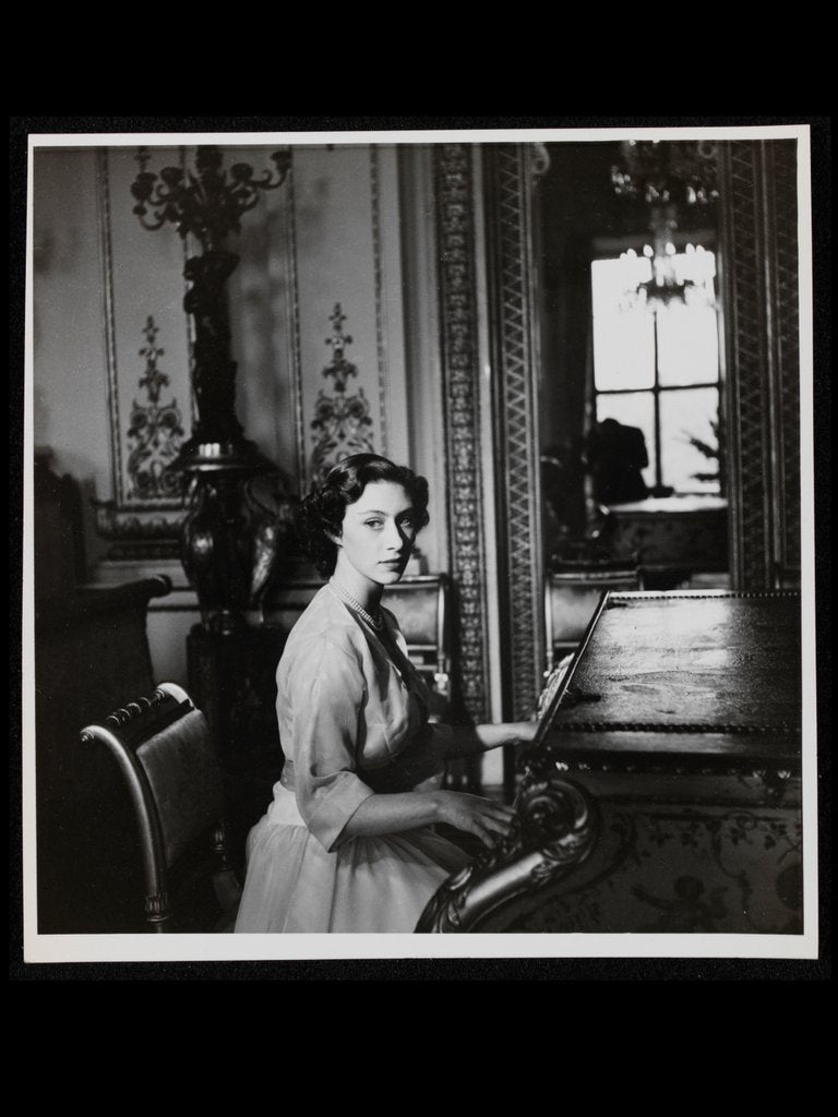 Detail of Princess Margaret by piano by Cecil Beaton
