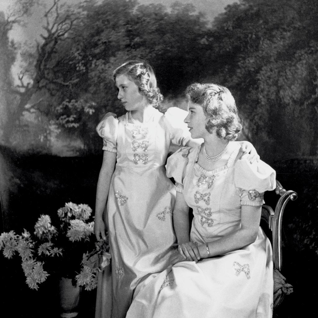 Detail of Princesses Elizabeth and Margaret by Cecil Beaton