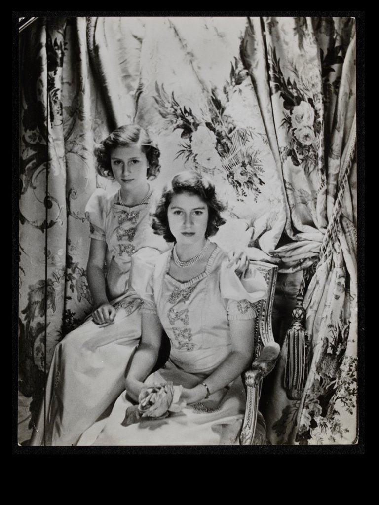 Detail of Princess Elizabeth and Princess Margaret by Cecil Beaton