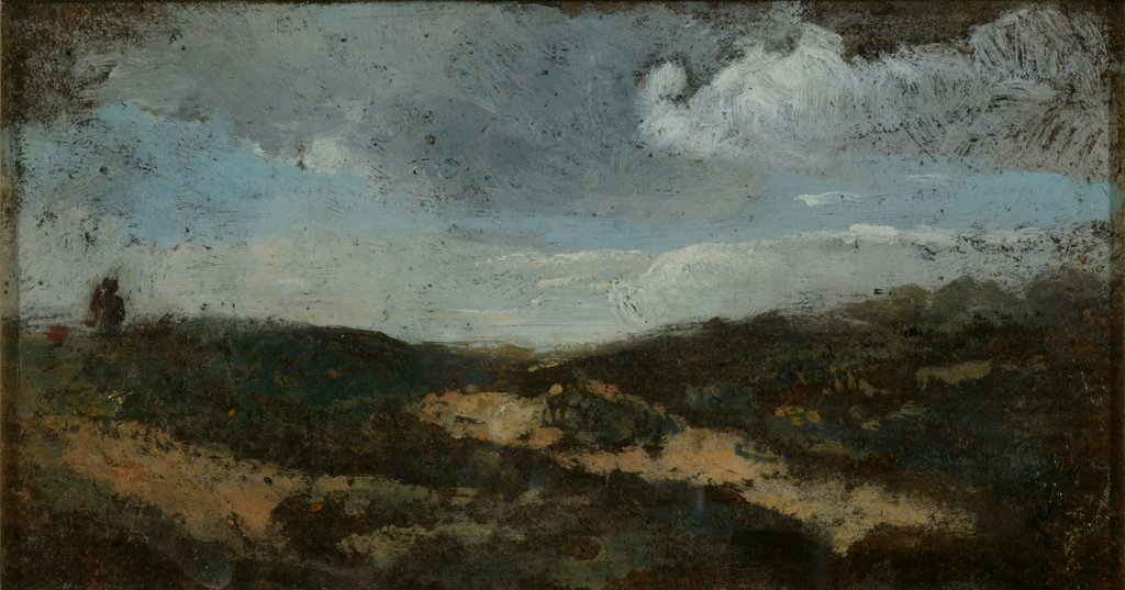 Detail of Hampstead Heath by William Mulready