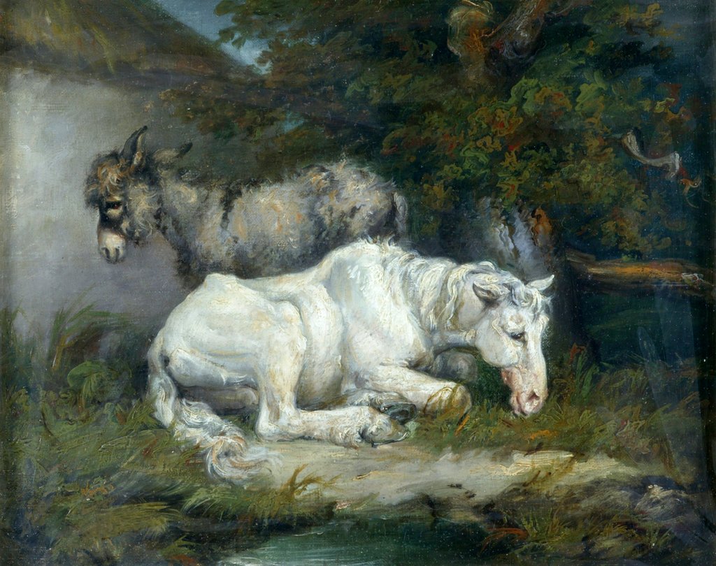 Detail of Horse and Donkey by James Ward