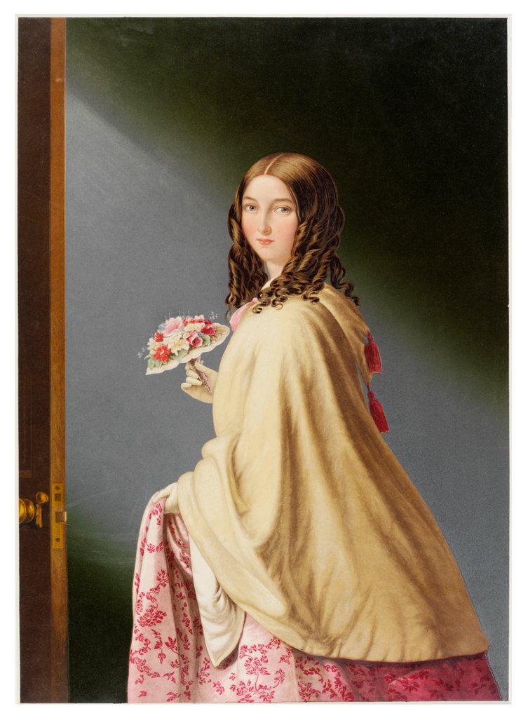 Detail of The Bridesmaid by George Baxter