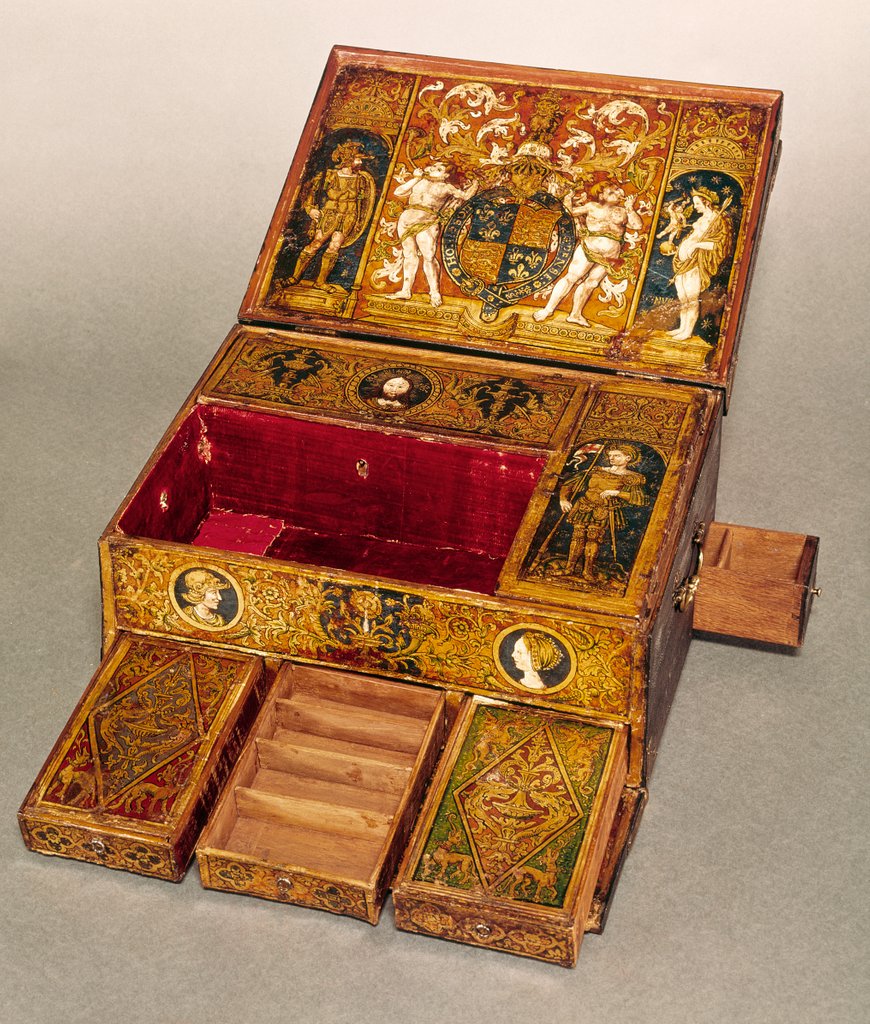 Detail of Writing Box or Table Desk. London, England, 18th century by Anonymous