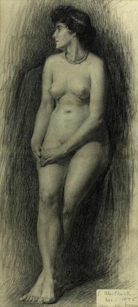 Detail of Standing Female Nude by Thomas Bromley Blacklock