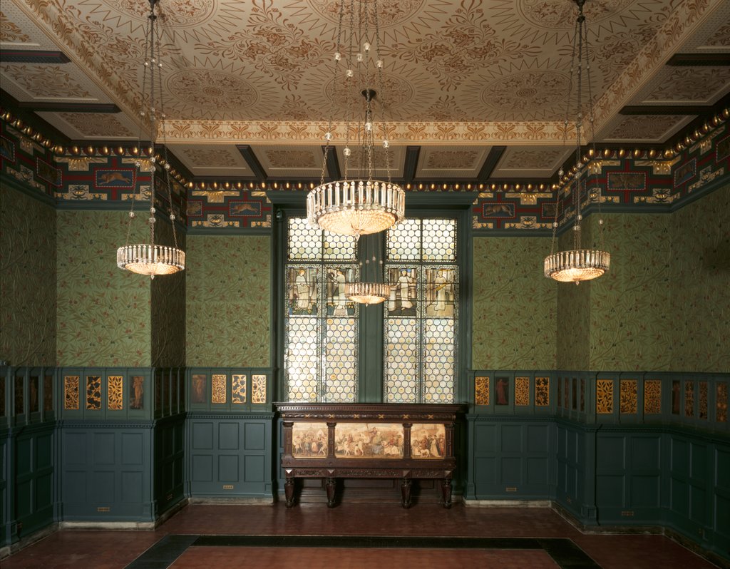Detail of The Green Dining Room or The Morris Room by Anonymous