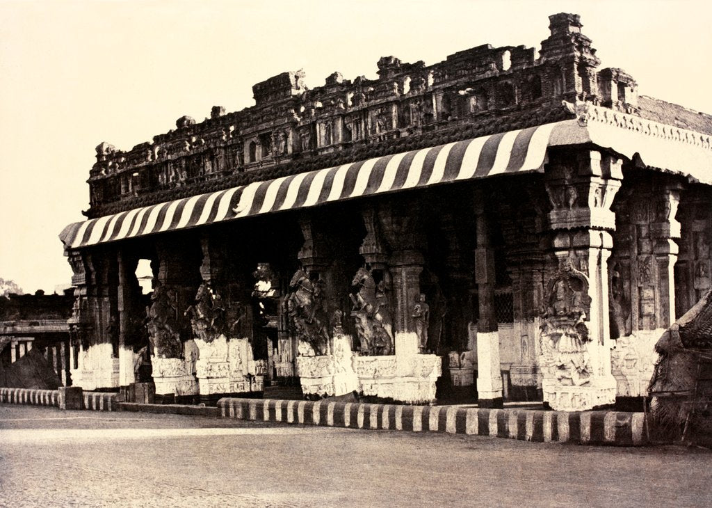 Detail of West front of the Puthu Mundapum by Captain Linnaeus Tripe