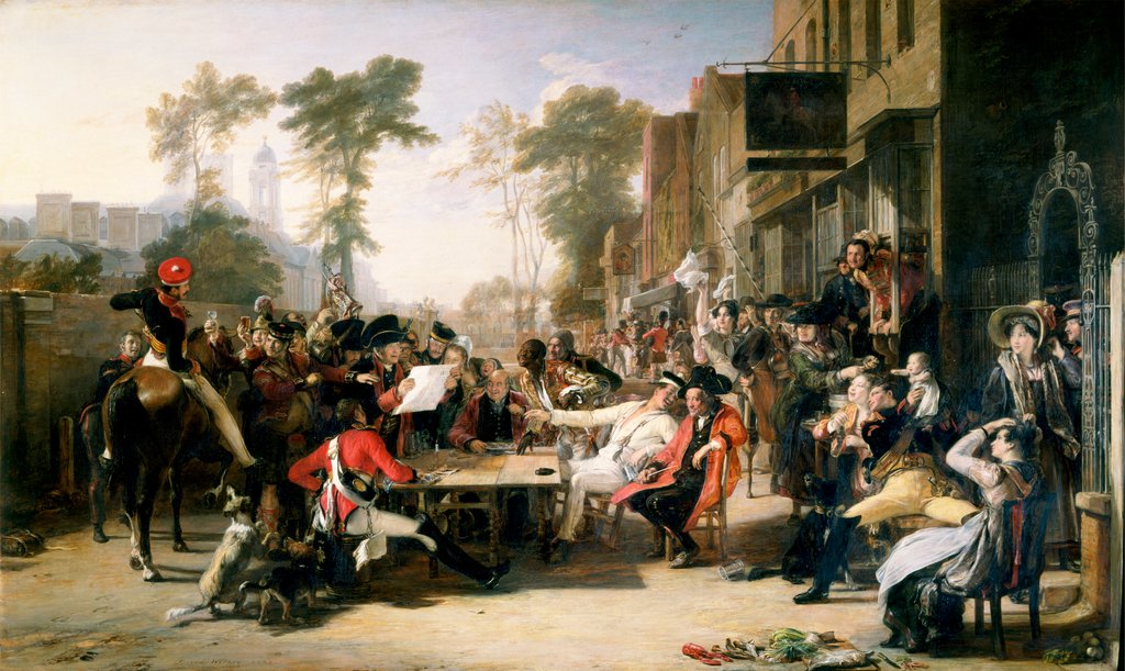 Detail of Chelsea Pensioners Reading The Waterloo Dispatch by David Wilkie