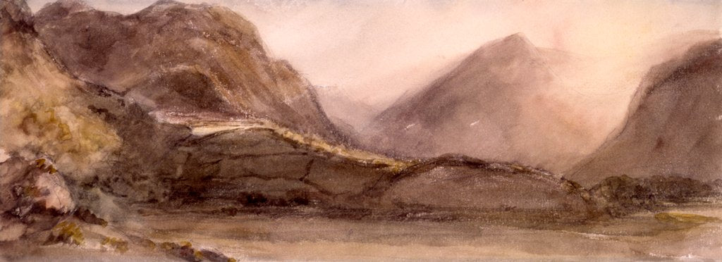 Detail of View in Borrowdale by John Constable
