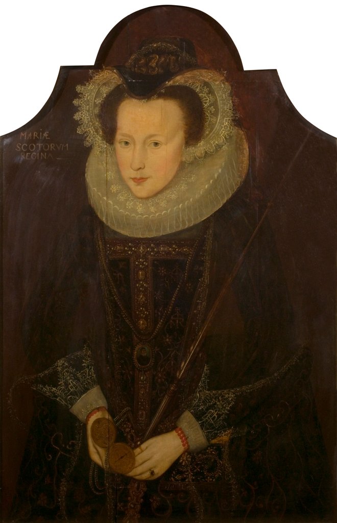 Detail of Mary Queen of Scots, with an open watch in her hand by unknown