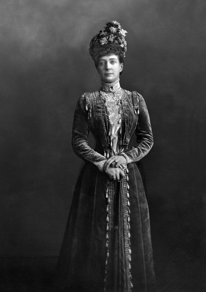 Detail of Queen Alexandra, Consort of Edward VII by Lafayette Portrait Studios