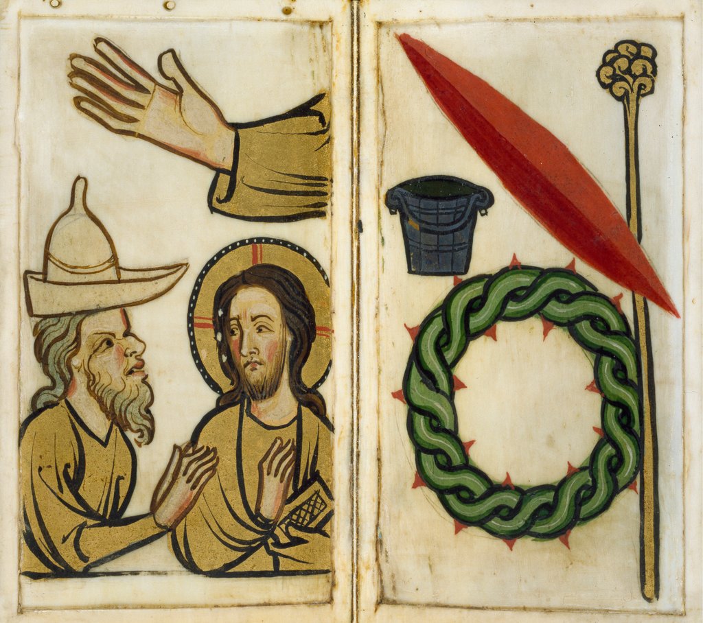 Detail of Devotional booklet, The Stigmata of Christ. North Rhine Westphalia, Germany, early 14th century by Unknown