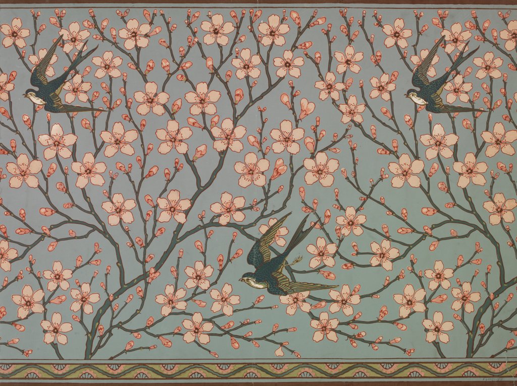 Detail of Wallpaper by Walter Crane