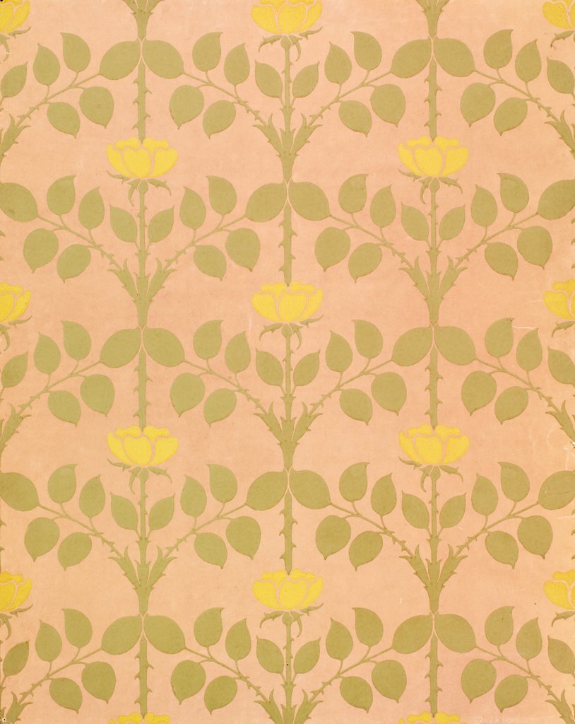 Detail of The Briar wallpaper by Charles Francis Annesley Voysey