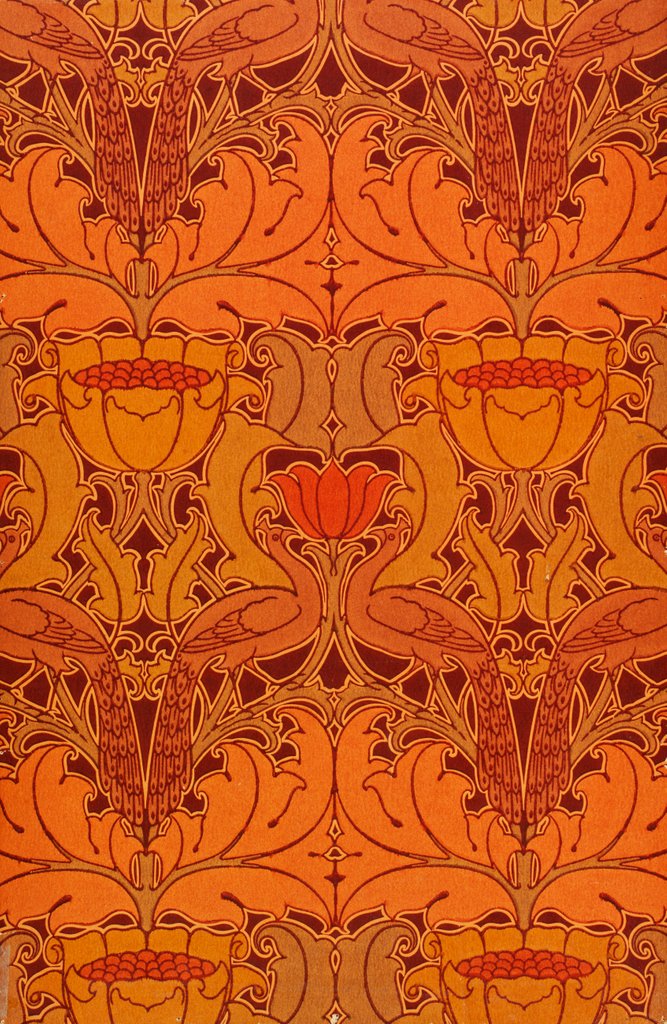 Detail of The Tierney wallpaper by Charles Francis Annesley Voysey