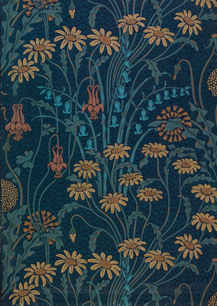 Detail of Dulce Domini wallpaper by Walter Crane