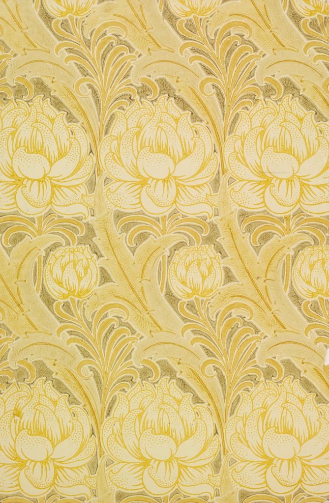 Detail of The Oswin wallpaper by Charles Francis Annesley Voysey