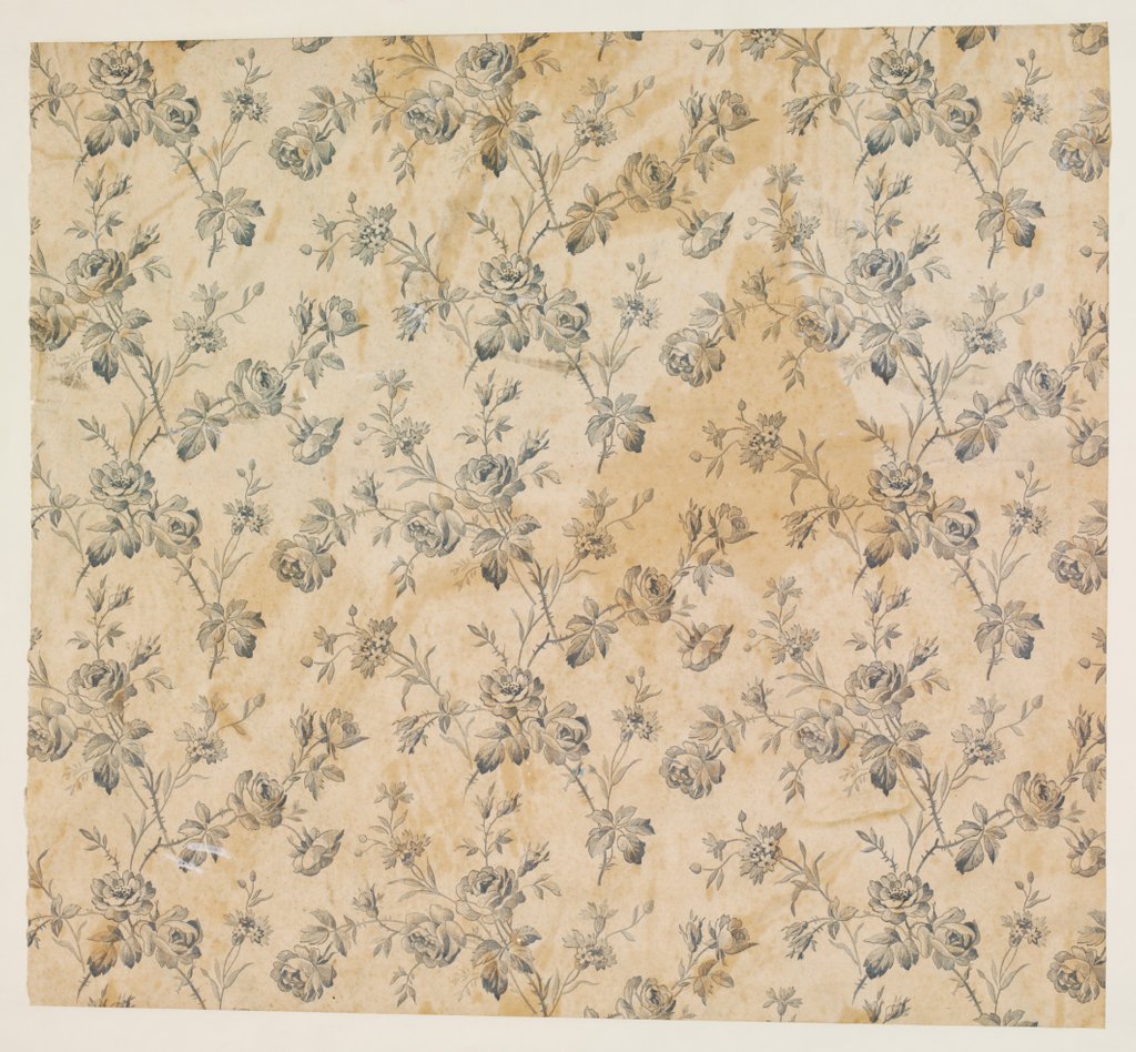Detail of Floral wallpaper by Anonymous